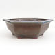 Keramik Bonsai Schüssel 29 x 25 x 9 cm, braun-blaue Farbe - 1/4