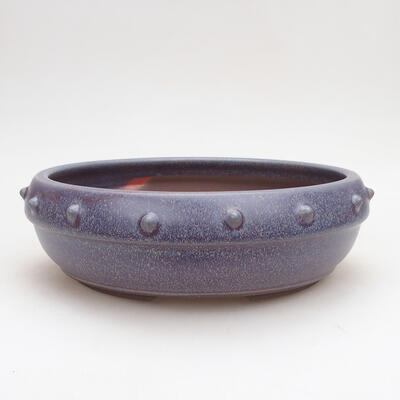 Bonsaischale aus Keramik 20 x 20 x 6,5 cm, Farbe blau - 1