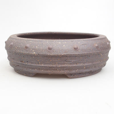 Keramik Bonsaischale 20 x 20 x 6,5 cm, Farbe braun - 1