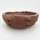Keramik Bonsai Schale 16 x 16 x 6 cm, graue Farbe - 2. Qualität - 1/3