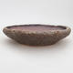 Keramik Bonsai Schüssel 19 x 19 x 4 cm, graue Farbe - 2. Qualität - 1/3