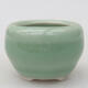 Keramik-Bonsaischale 3,5 x 3,5 x 2,5 cm, Farbe grün - 1/3