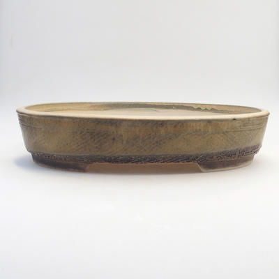 Bonsai-Schale 35,5 x 27,5 x 7 cm, grau-beige Farbe - 1