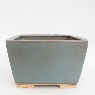 Keramik-Bonsaischale 16 x 16 x 10 cm, Farbe Blau - 1