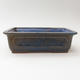Keramik Bonsai Schüssel 17 x 12 x 5,5 cm, braun-blaue Farbe - 1/4