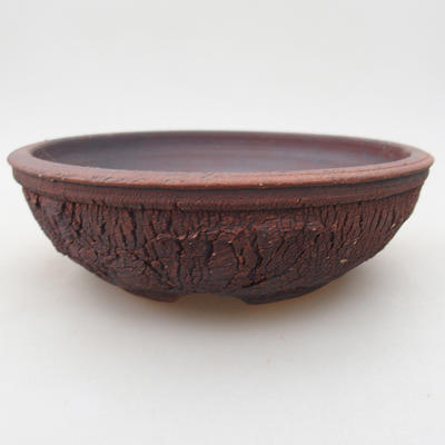 Keramik Bonsai Schüssel 15 x 15 x 4,5 cm, Farbe rissig - 1