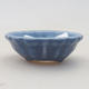 Mini Bonsai Schüssel 5,5 x 5,5 x 2 cm, Farbe blau - 1/3
