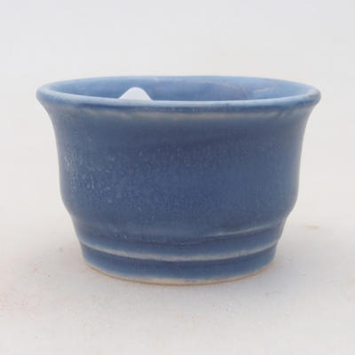 Mini Bonsai Schüssel 4 x 4 x 2,5 cm, Farbe blau - 1