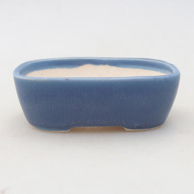 Mini Bonsai Schüssel 8 x 6 x 2,5 cm, Farbe blau - 1