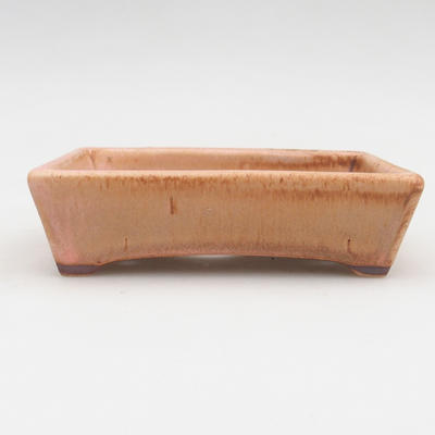 Keramik Bonsai Schüssel 2. Wahl - 12 x 9 x 3,5 cm, rosa Farbe - 1