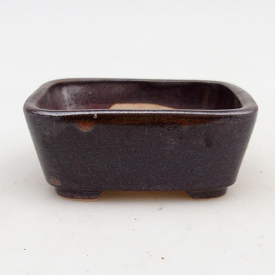 Keramik Bonsai Schüssel 2. Wahl - 8 x 7 x 3 cm, braune Farbe - 1