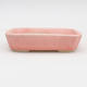 Keramik Bonsaischale 2. Wahl - 12 x 9 x 3 cm, Farbe pink - 1/4