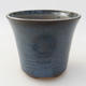 Keramische Bonsai-Schale 10 x 10 x 8,5 cm, Farbe blau - 1/3