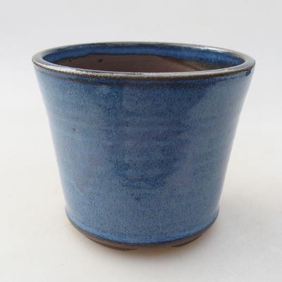 Keramische Bonsai-Schale 10 x 10 x 8,5 cm, Farbe blau - 1