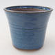 Keramische Bonsai-Schale 9 x 9 x 7,5 cm, Farbe blau - 1/3