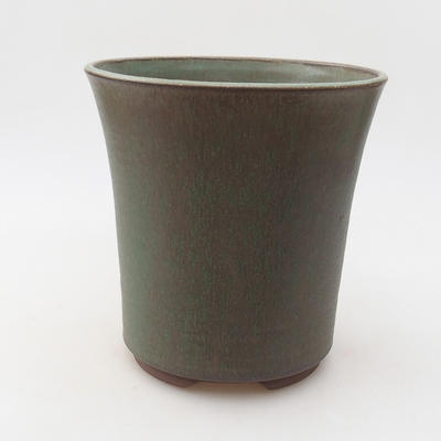 Keramik Bonsai Schüssel 15 x 15 x 16 cm, Farbe grün - 1