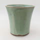 Keramische Bonsai-Schale 15 x 15 x 15 cm, Farbe grün - 1/3