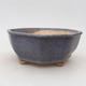 Keramische Bonsai-Schale 15,5 x 15,5 x 6,5 cm, Farbe blau - 1/3