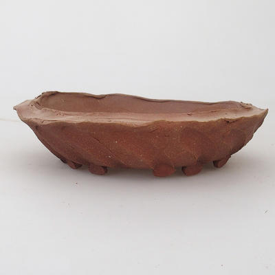 Keramik Bonsaischale 17 x 17 x 4,5 cm, Farbe braun - 2. Wahl - 1
