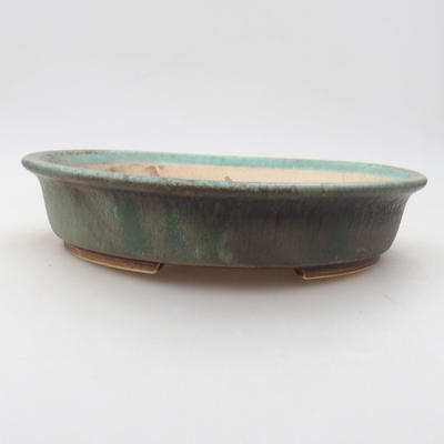 Keramische Bonsai-Schale 23,5 x 21 x 5 cm, Farbe grün - 1