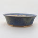 Keramische Bonsai-Schale 14 x 12 x 3,5 cm, Farbe blau - 1/3