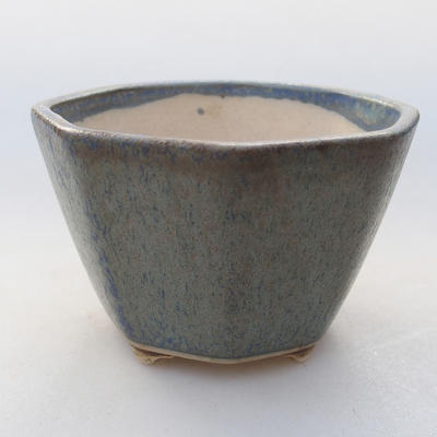 Keramische Bonsai-Schale 8,5 x 8,5 x 5,5 cm, Farbe blau - 1