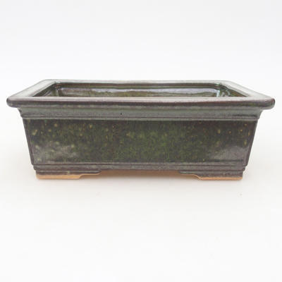 Keramische Bonsai-Schale 16 x 12 x 5,5 cm, Farbe grün - 1