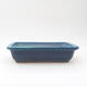 Bonsaischale aus Keramik 18 x 13,5 x 4,5 cm, Farbe blau - 1/3