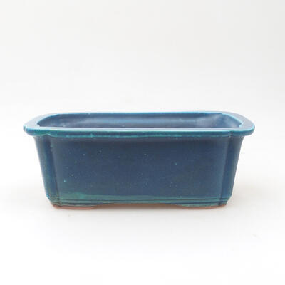Bonsaischale aus Keramik 17 x 12,5 x 6,5 cm, Farbe blau - 1
