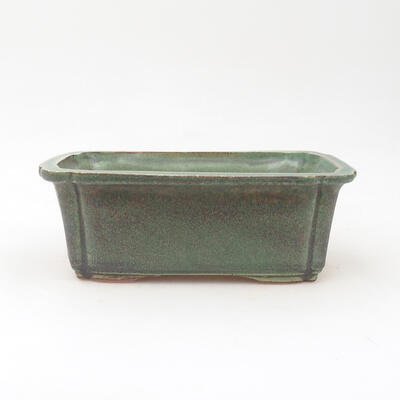 Bonsaischale aus Keramik 17 x 12,5 x 6,5 cm, Farbe grün - 1