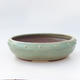 Bonsai-Keramikschale 21 x 21 x 6,5 cm, Farbe grün - 1/3