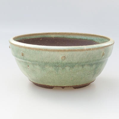 Keramische Bonsai-Schale 17 x 17 x 7 cm, Farbe grün - 1