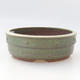 Keramische Bonsai-Schale 16 x 16 x 5,5 cm, Farbe grün - 1/3