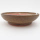 Keramik Bonsai Schüssel 11 x 11 x, 3 cm, braune Farbe - 1/4