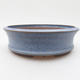 Bonsaischale aus Keramik 16 x 16 x 5 cm, Farbe blau - 1/4