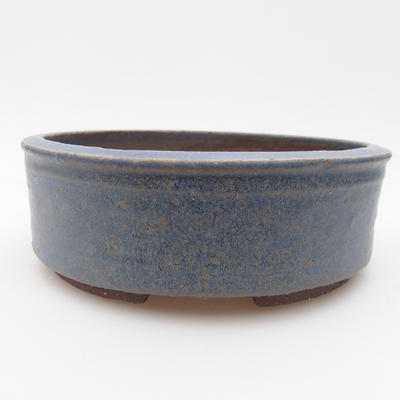 Bonsaischale aus Keramik 16 x 16 x 5,5 cm, Farbe blau - 1