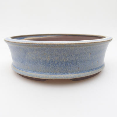 Bonsaischale aus Keramik 16 x 16 x 5 cm, Farbe blau - 1