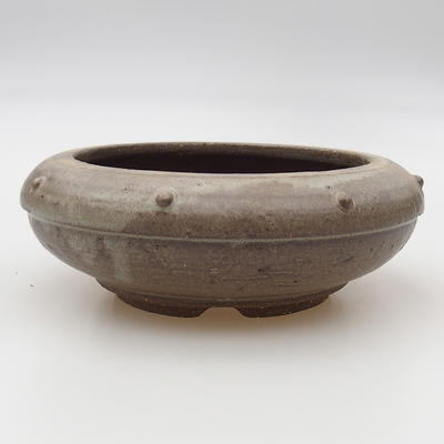 Keramische Bonsai-Schale 15 x 15 x 6 cm, graue Farbe - 1