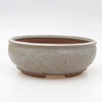 Keramische Bonsai-Schale 18 x 18 x 6,5 cm, graue Farbe - 1