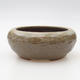 Keramik Bonsai Schüssel 14 x 14 x 6 cm, Farbe grün - 1/3