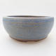 Keramik Bonsaischale 10 x 10 x 4,5 cm, Farbe blau - 1/4