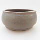 Keramik Bonsai Schüssel 9 x 9 x 5 cm, Farbe blau - 1/4