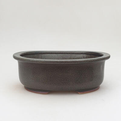 Bonsaischale aus Keramik 22 x 18 x 8 cm, Farbe grau - 1