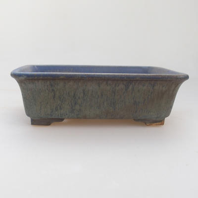 Keramik Bonsaischale 17 x 14 x 5 cm, Farbe blau - 1