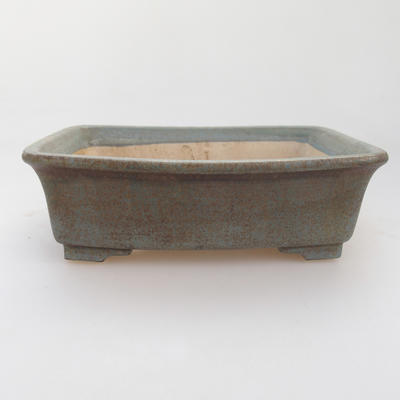 Keramik Bonsai Schüssel 17 x 14 x 5 cm, grün-braune Farbe - 1