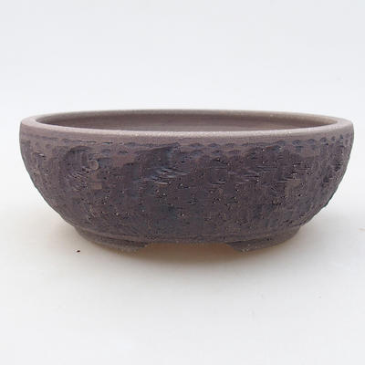 Keramische Bonsai-Schale 16 x 16 x 5,5 cm, graue Farbe - 1