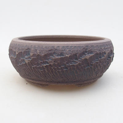 Keramische Bonsai-Schale 13,5 x 13,5 x 6 cm, graue Farbe - 1