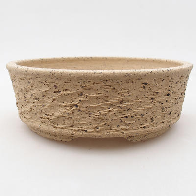 Keramische Bonsai-Schale 16,5 x 16,5 x 5,5 cm, graue Farbe - 1