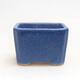 Bonsaischale aus Keramik 7,5 x 6 x 5,5 cm, Farbe blau - 1/3