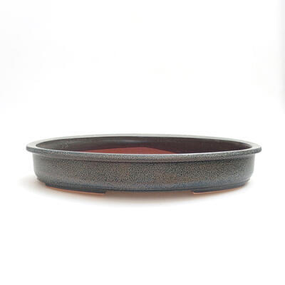 Bonsaischale aus Keramik 26 x 17 x 4,5 cm, graue Farbe - 1